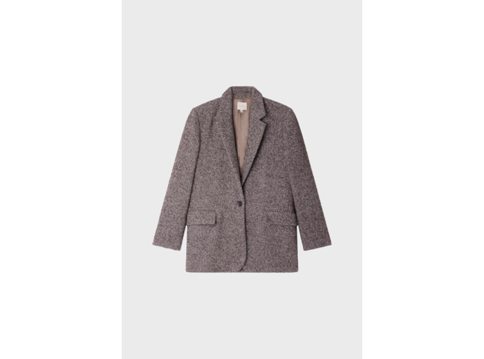 Blazer à rayures obliques - MAZARINE