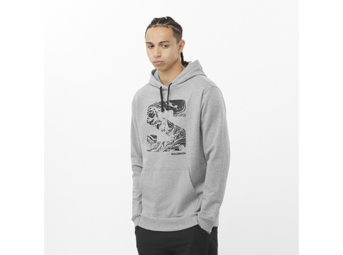 Sal S Fill Perf Hoodie Heather Grey