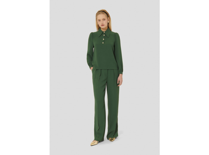 Top Tonio Vert en Polyester