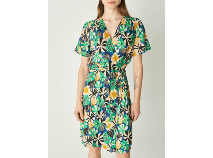 Robe karina bleu majorelle
