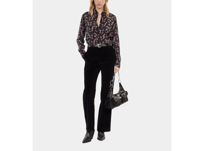 Chemise Imprimé Fleuri black