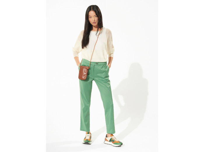 Pantalon droit menthe