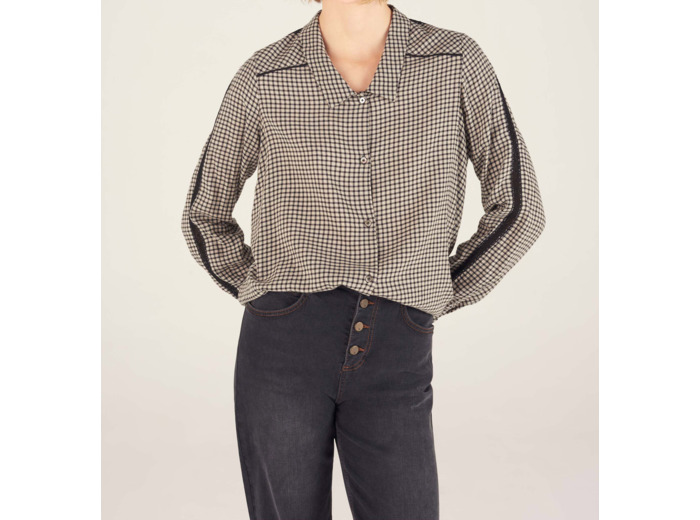 Chemise carreaux noirs