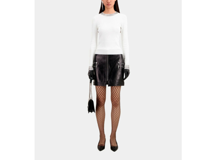 Pull Avec Details De Studs ecru