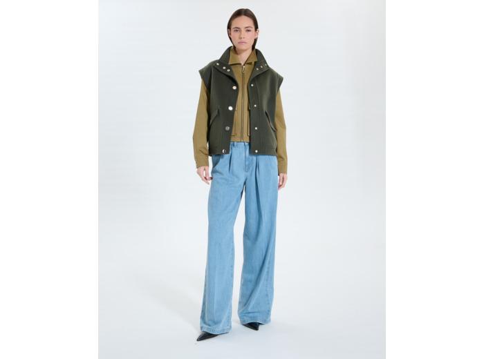 Veste sans manches kaki