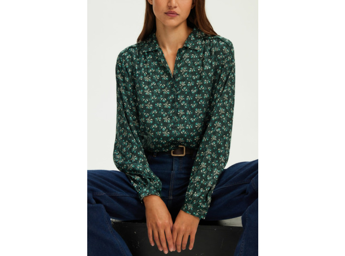 Chemise imprimée et jacquard - BERNY