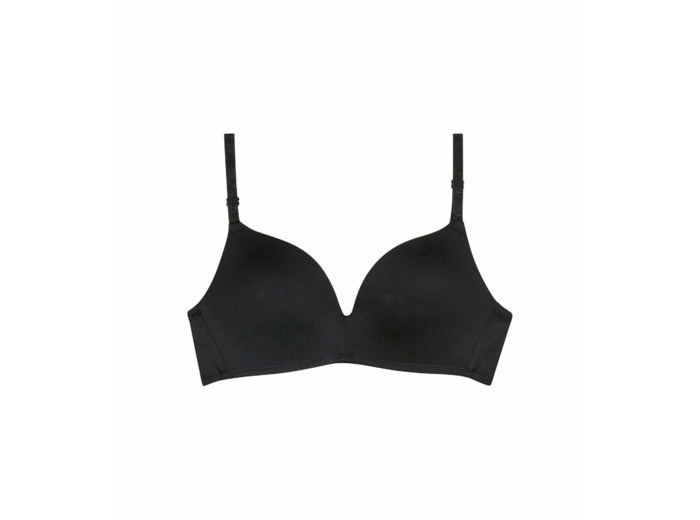 Soutien-gorge triangle à coques noir pour fille Dim Invisible