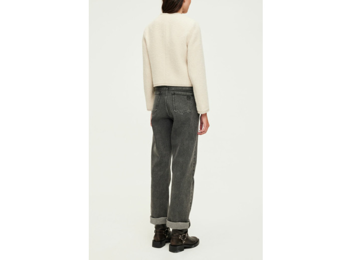 Veste courte en tweed écru - MAHAULT