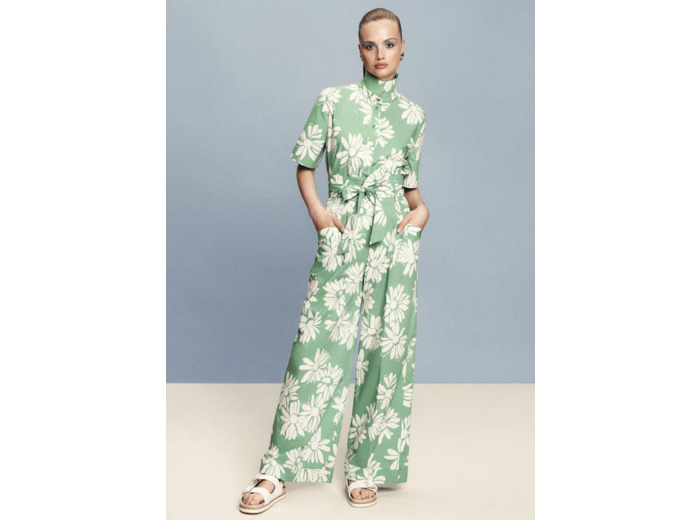 Pantalon Pyla Vert en Coton