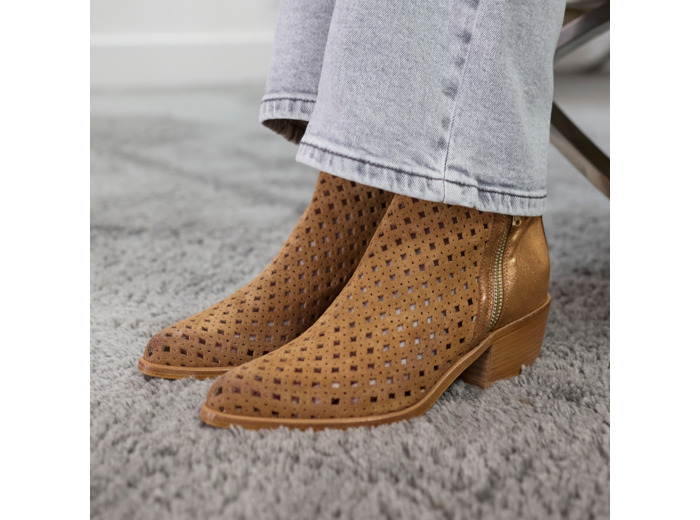 Bottines ete Femme Rossa Camel