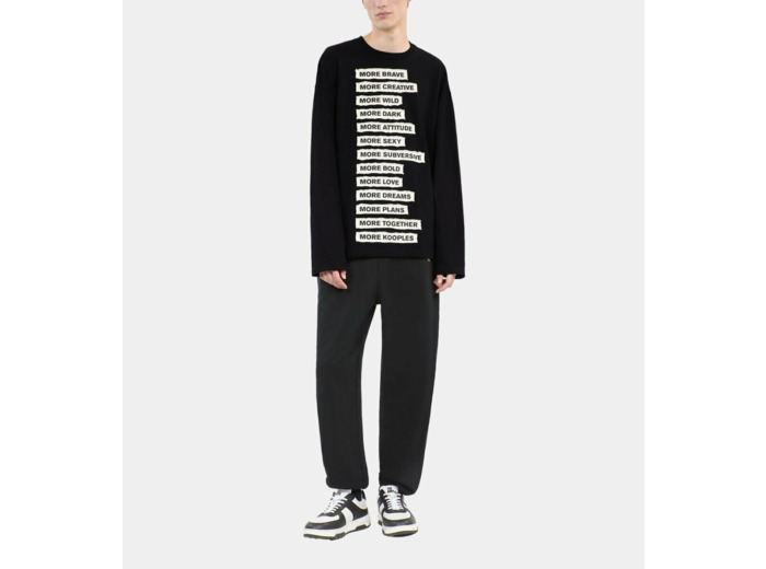 T-Shirt Manches Longues Noir black washed