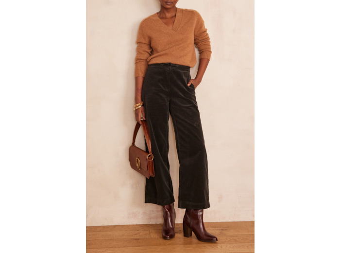 Pantalon large en velours de coton MARTIN