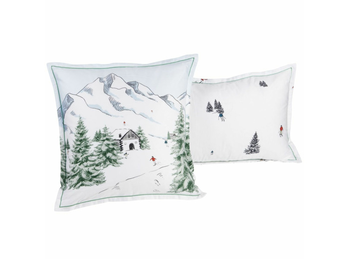 Taie d'oreiller Gérardmer | Satin de coton | Tradition des Vosges