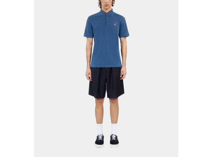 Polo Bleu Roi En Coton Piqué black