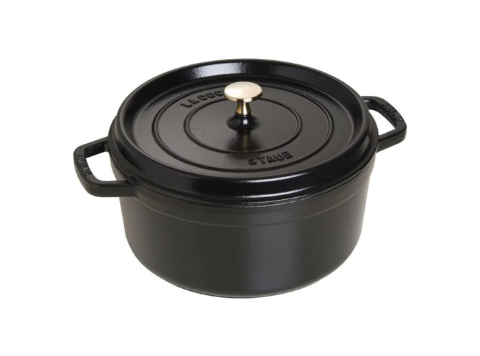 Cocotte ronde 26 cm Noir mat
