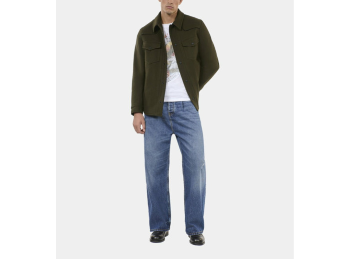Blouson Style Surchemise Kaki kaki