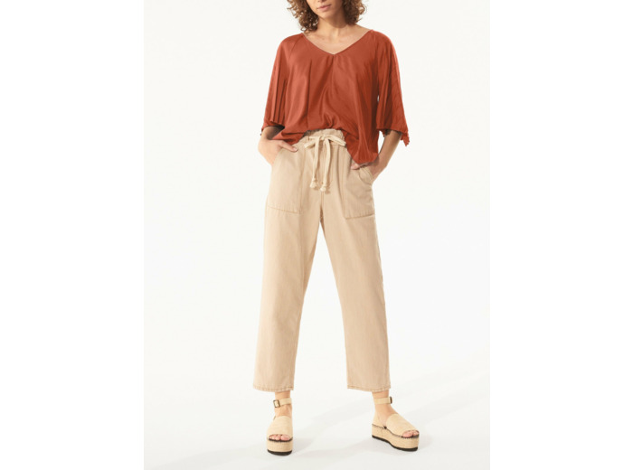 Blouse acajou