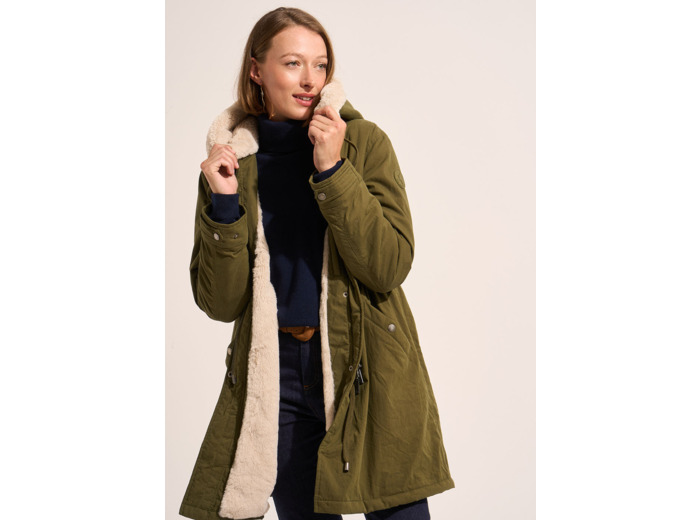 Parka longue à capuche