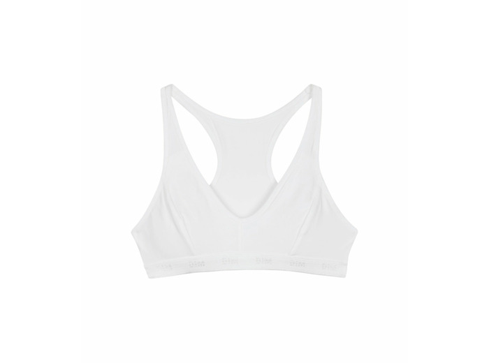 Brassière de sport blanche DIM Pocket Micro Girl
