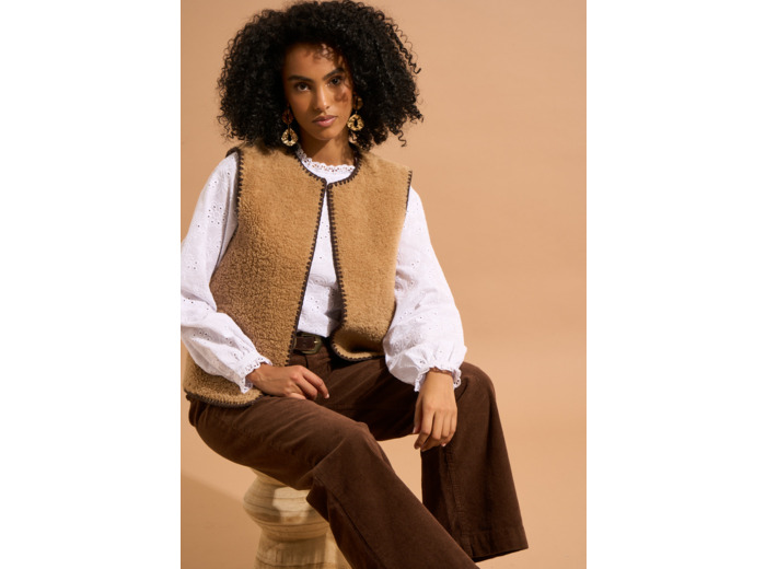 Gilet en fausse fourrure
