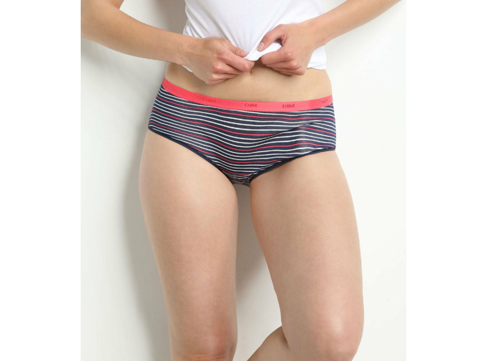 Lot de 3 boxers pretty rose en coton stretch Les Pockets