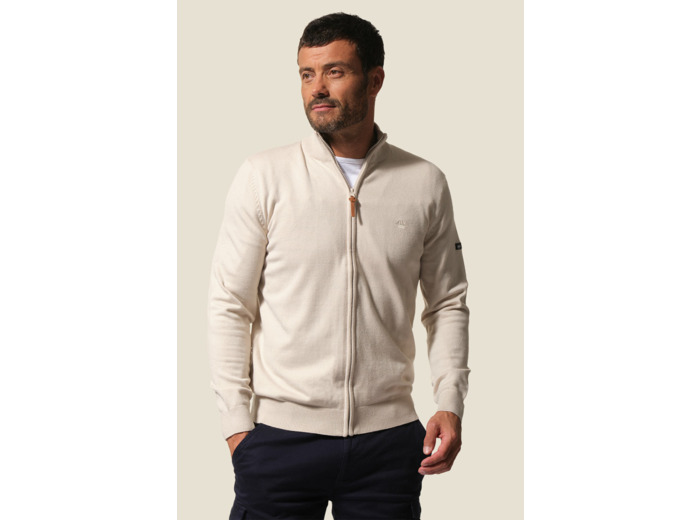 Veste zippée en maille Paul