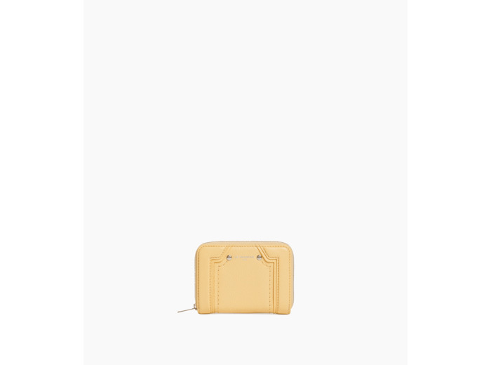 Porte cartes zippé Ella en cuir grainé