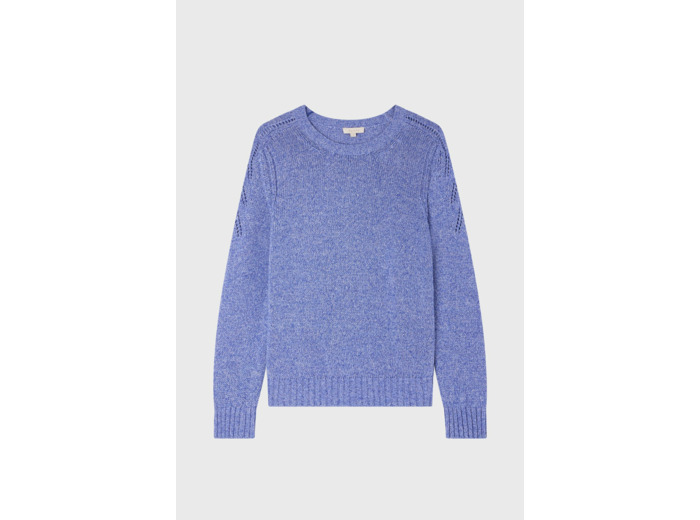 Pull rond en coton chiné - LOYSE