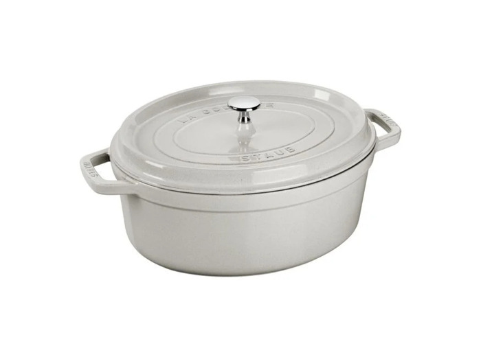 COCOTTE OVALE 37cm 8L Truffe Blanche