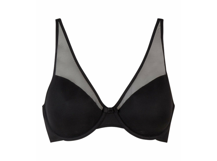 Soutien-gorge ampliforme invisible noir Generous Limited Edition Dim