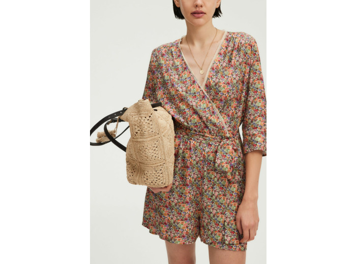 Combinaison cintrée à fleurs - LELI
