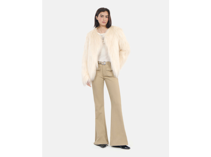 Pantalon Beige Flare beige