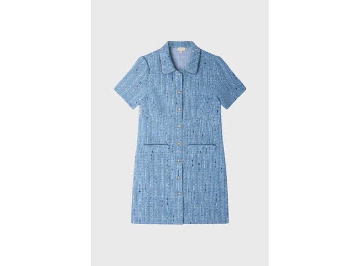 Robe-chemise courte en tweed - ELMA