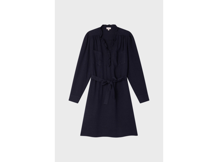 Robe courte à lurex et volants - SONIA