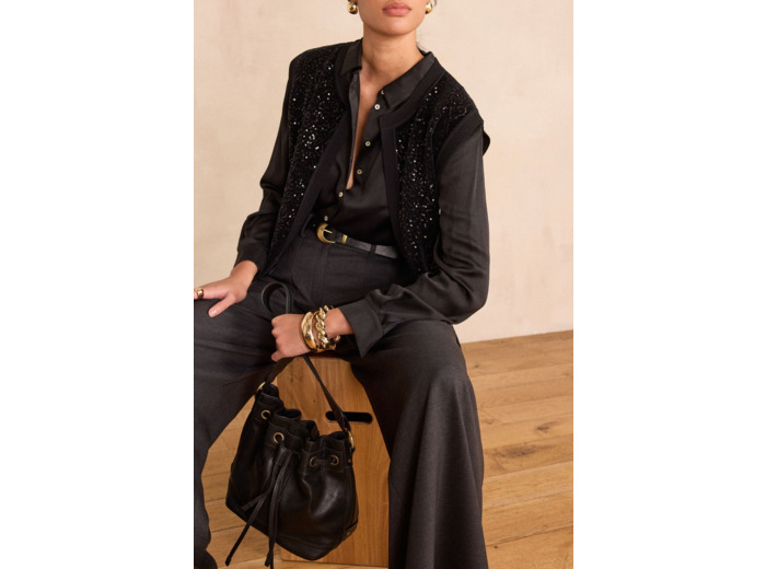 Gilet sans manches à sequins BECKA