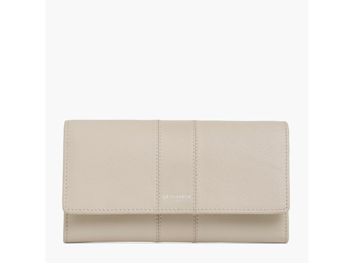 Compagnon à rabat Aline en cuir grainé