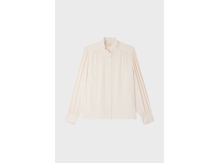 Chemise fluide à col montant - BRUNHILDE