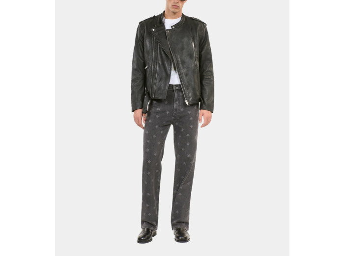 Jean Droit Imprimé Étoiles black washed