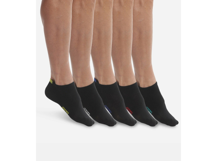 Lot de 5 paires de socquettes homme en coton Noir EcoDim