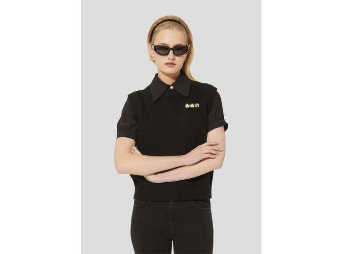 Pull Pimprenelle Charcoal en Laine