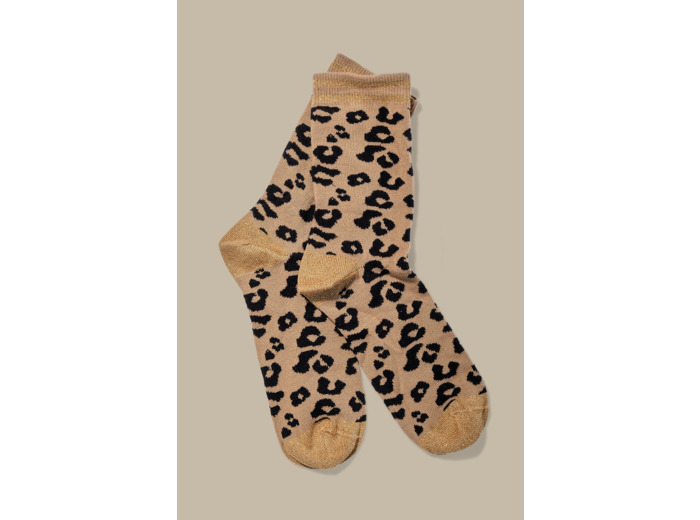 Chaussettes léopard adulte