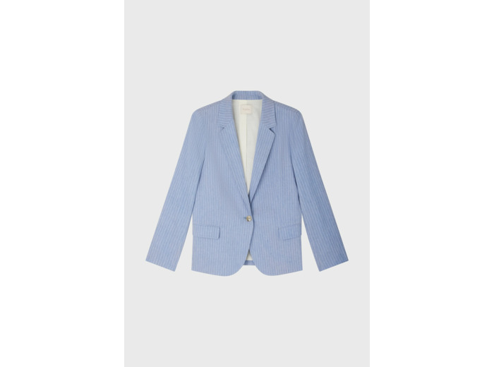 Veste rayée en lin mélangé - BRITT