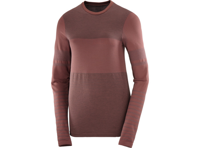 Sntial Wool Ls Top Rum Raisin
