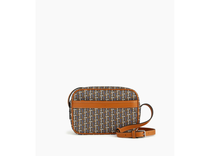 Petit sac bandoulière Camille en toile monogramme