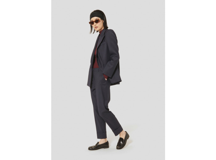 Pantalon Philippa Nuit en Laine Vierge