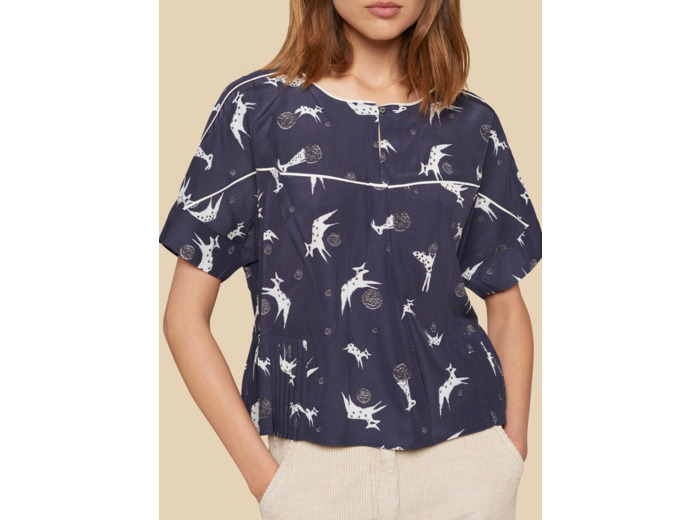 Blouse anthracite bleute