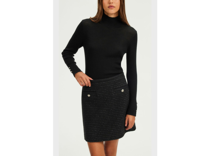 Jupe courte en tweed et lurex - CAMILLETTE