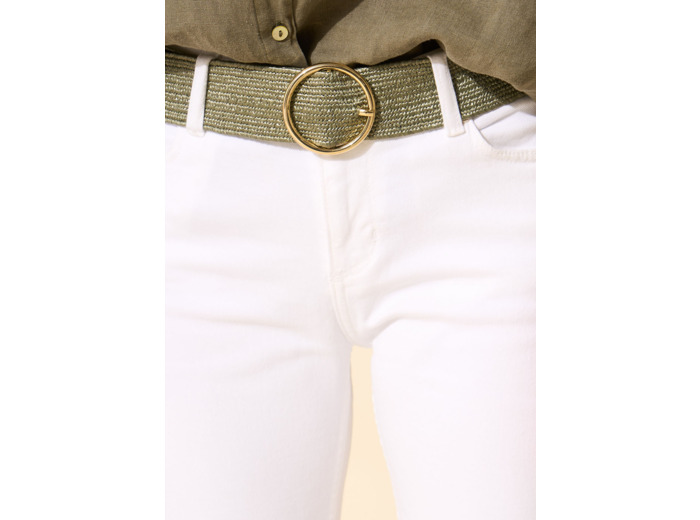 Ceinture tressée en raphia