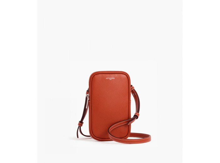 Etui téléphone Emile en cuir grainé