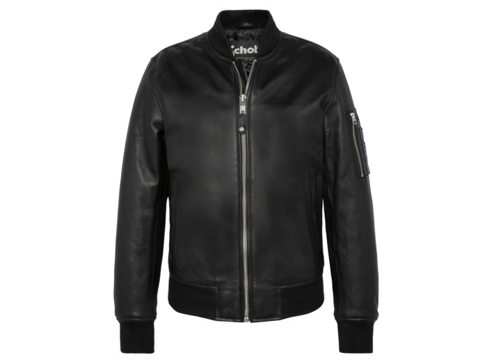 Bomber MA-1, cuir d'agneau